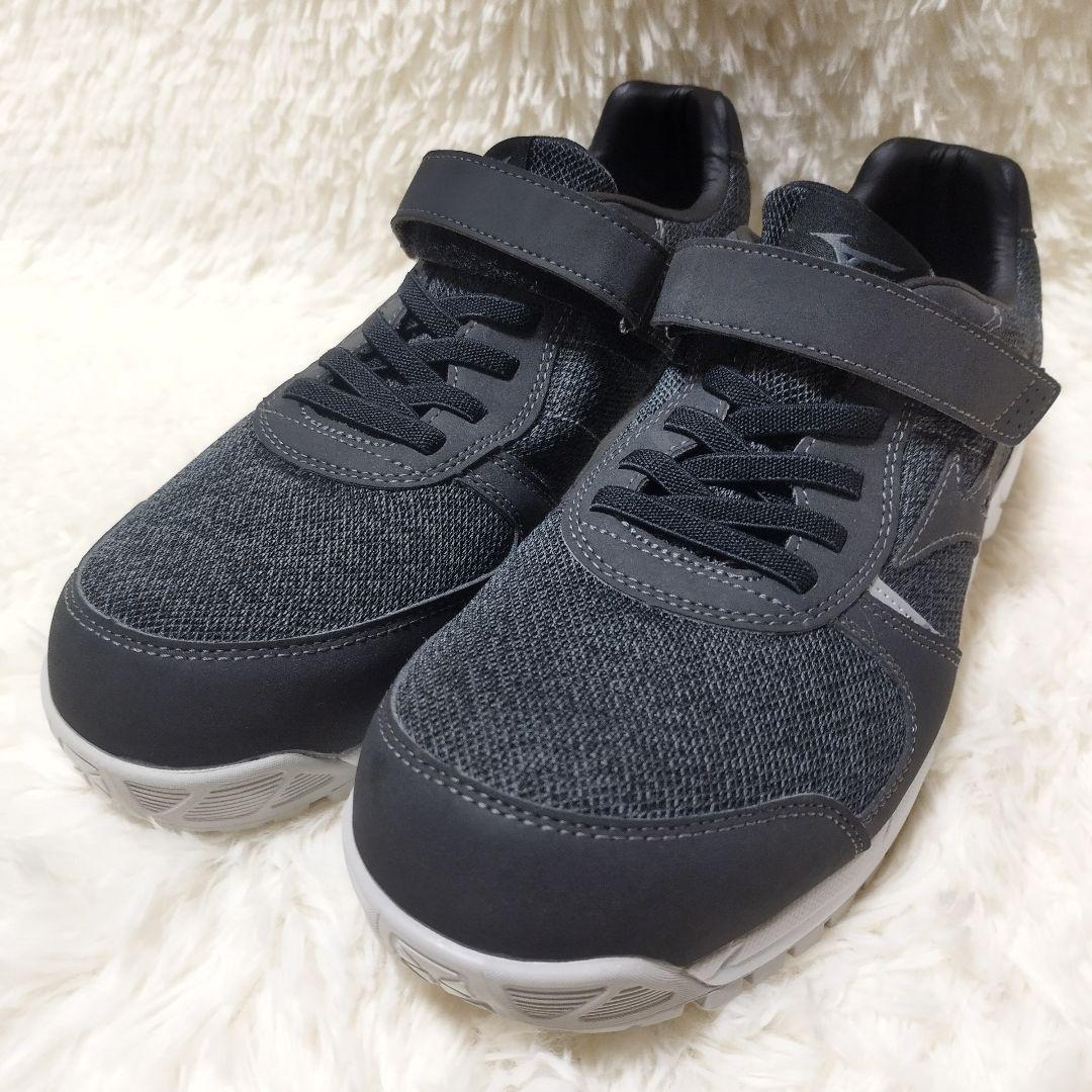 【美品】ミズノ MIZUNO ALMIGHTY オールマイティ 安全靴 ブラック