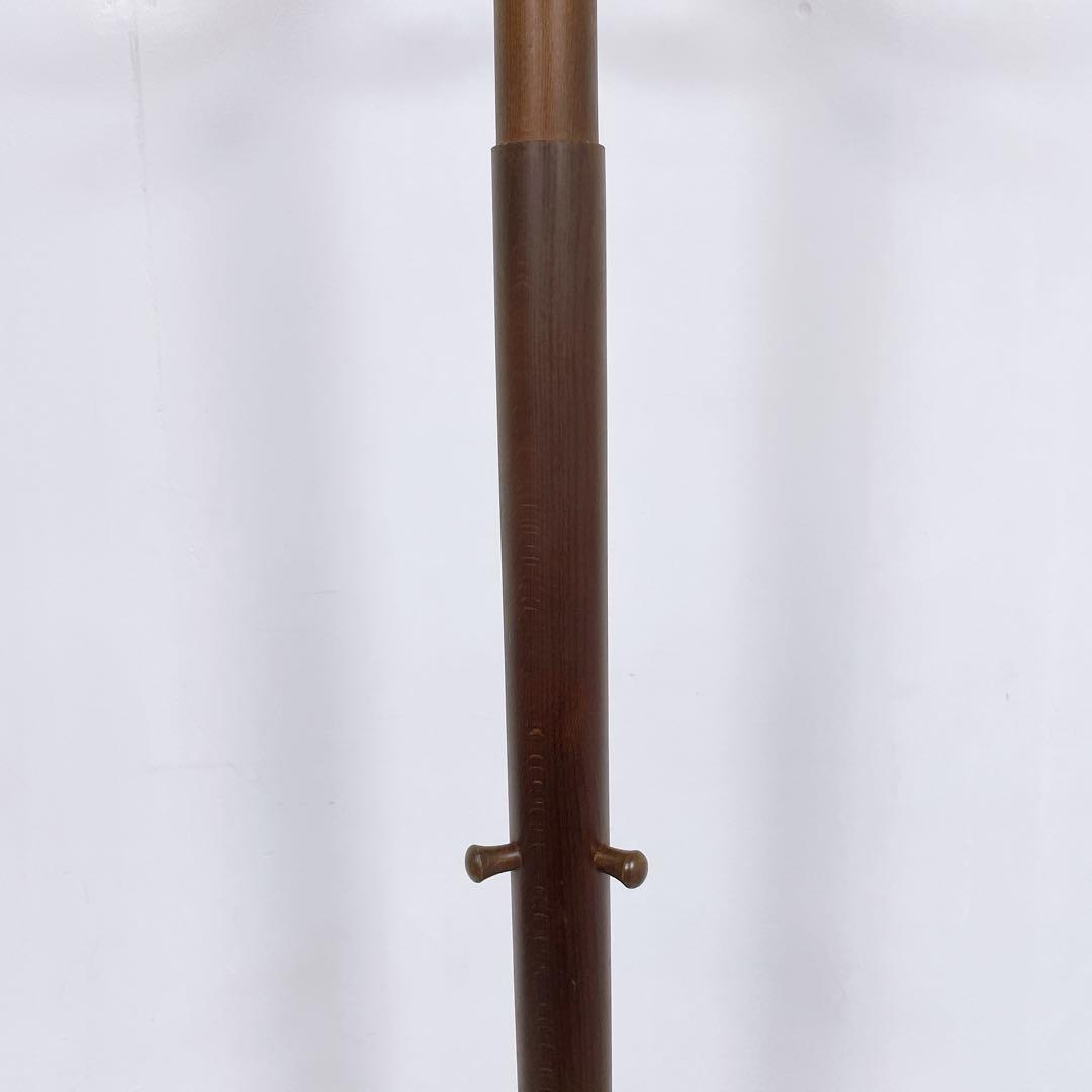 【美品】秋田木工 コートスタンド ブナ材 コートハンガー 曲げ木