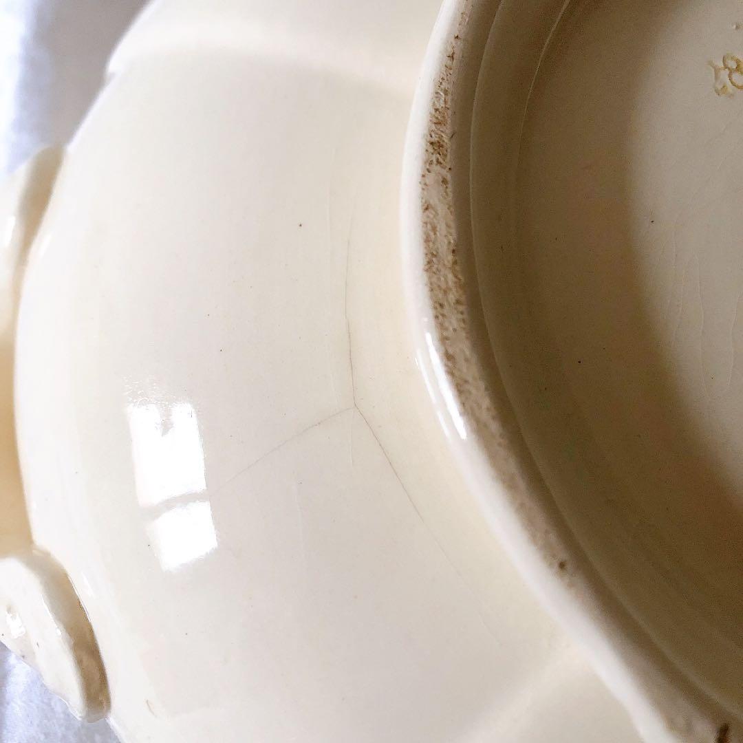 ディゴワンサルグミンヌ 花リムスーピエール フランスアンティーク食器　ブロカント