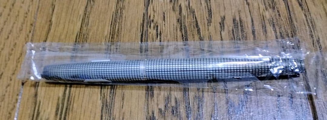 PILOT パイロット 万年筆 スターリングシルバー 格子 細字