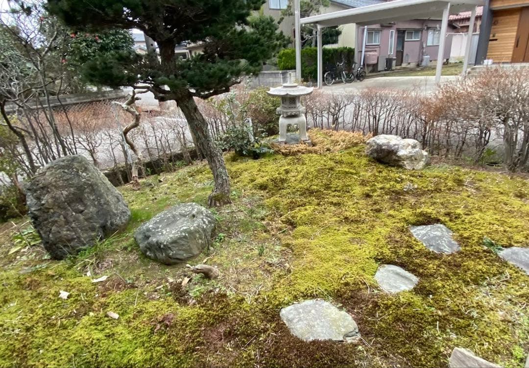 自然石 灰色 庭石3点セット！ 【石川県引き取り限定】まとめ割