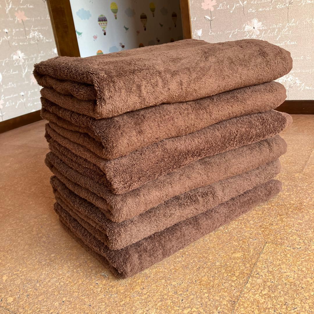 ETBELLA タオルケット6枚セット　160cm x 90cm 綿100%