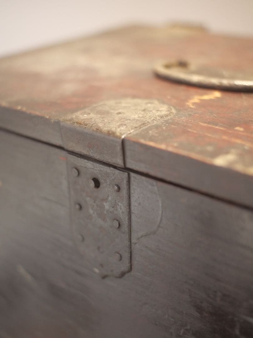 銭箱　硯箱　木箱　収納　小物入れ　民藝　古家具　古道具　アンティーク　昭和レトロ