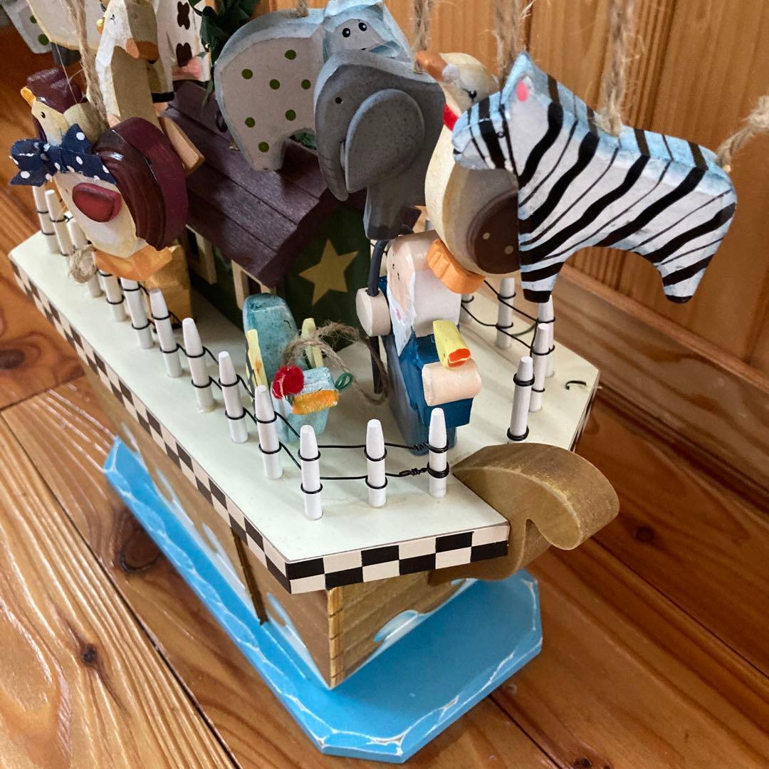 【希少】ノアの方舟　動物　クリスマス飾り　置物　テーブルピース