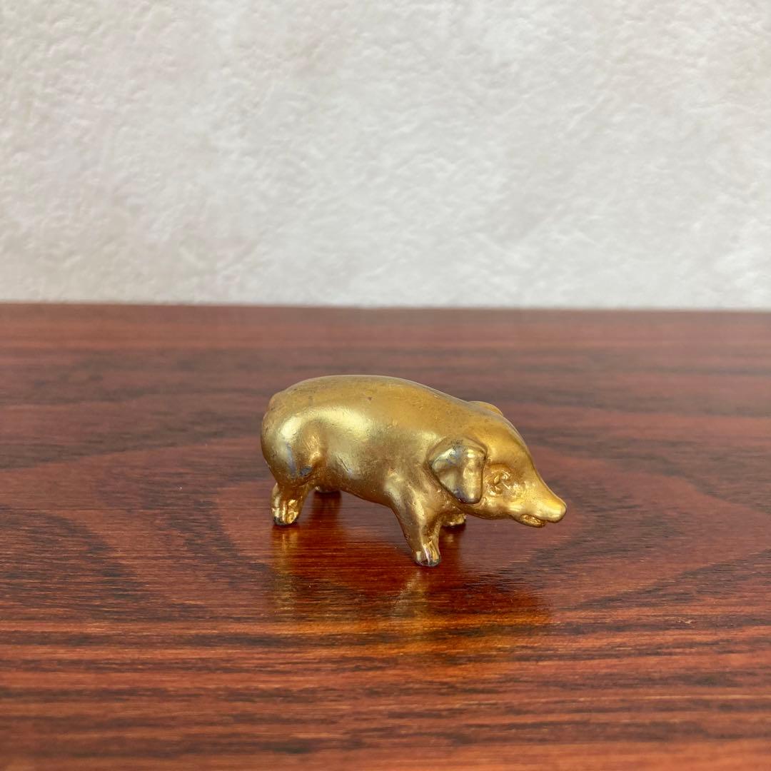 金のブタ　金猪　フィギュア　置物　ドイツ　ヴィンテージ