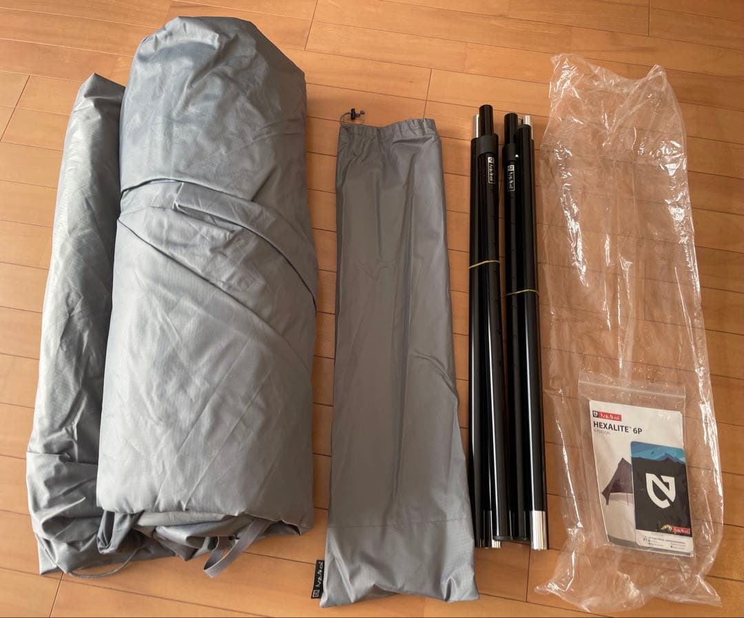 【美品、廃盤品】ニーモ　NEMO ヘキサライト6p グラナイト グレー