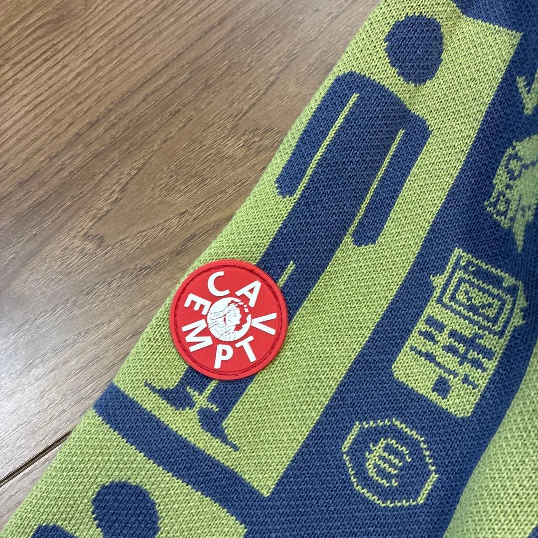 C.E CAVEMPT 総柄　ニット　グリーン　シーイー