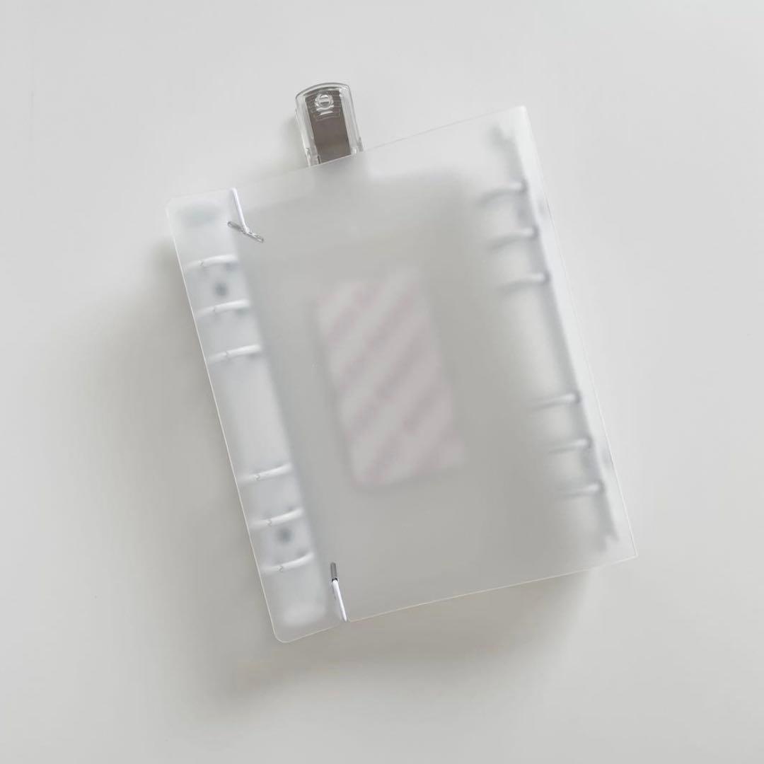 早い者勝ち　韓国　貯金　バインダー　ダブルリングバインダー　リフィル　白　17