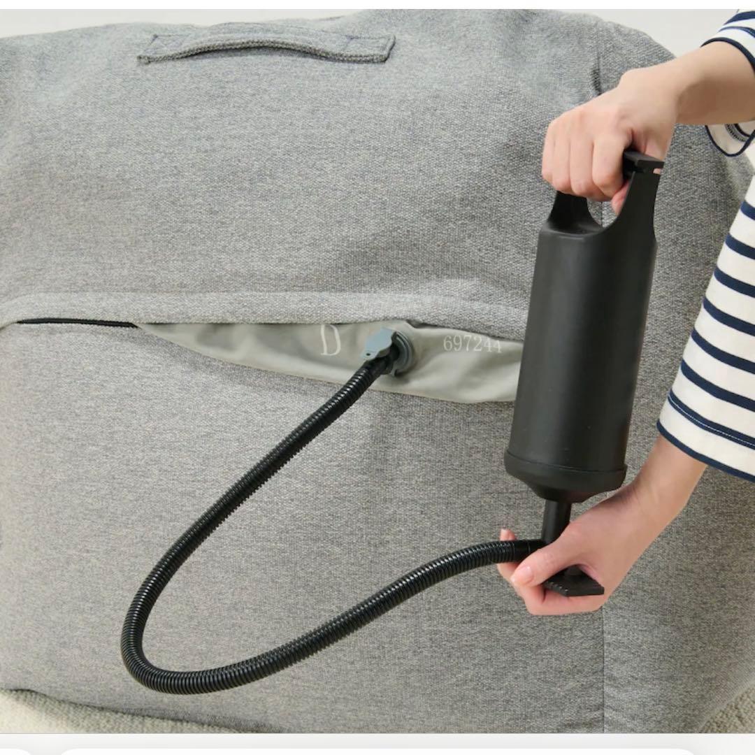 空気でできたソファ グリーン