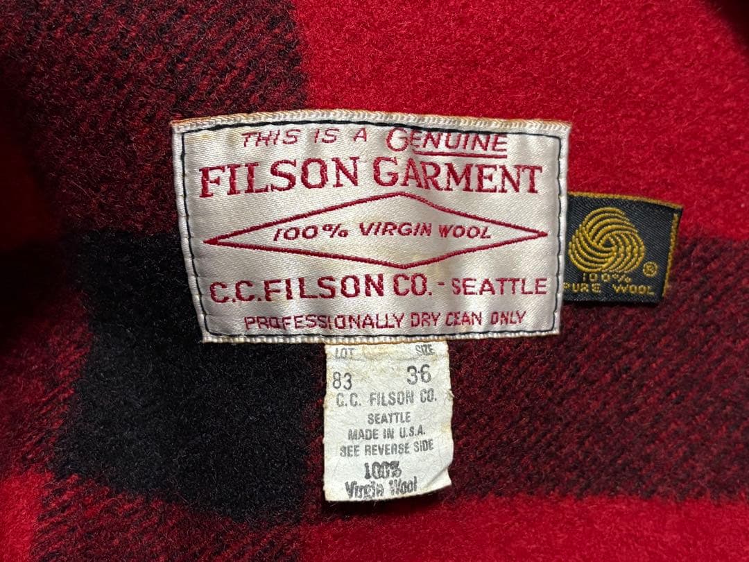 80'sFILSON フィルソンダブル マッキーノ クルーザーUSA製