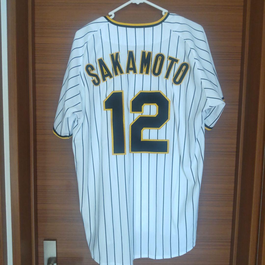 【美品】阪神タイガース坂本誠志郎12ホームユニLサイズ・シルエットＴセット