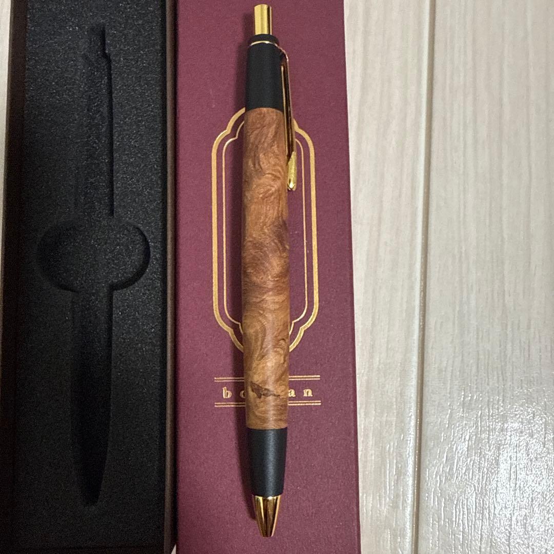 ボナンペン　真鍮金具　花梨瘤　0.5mm
