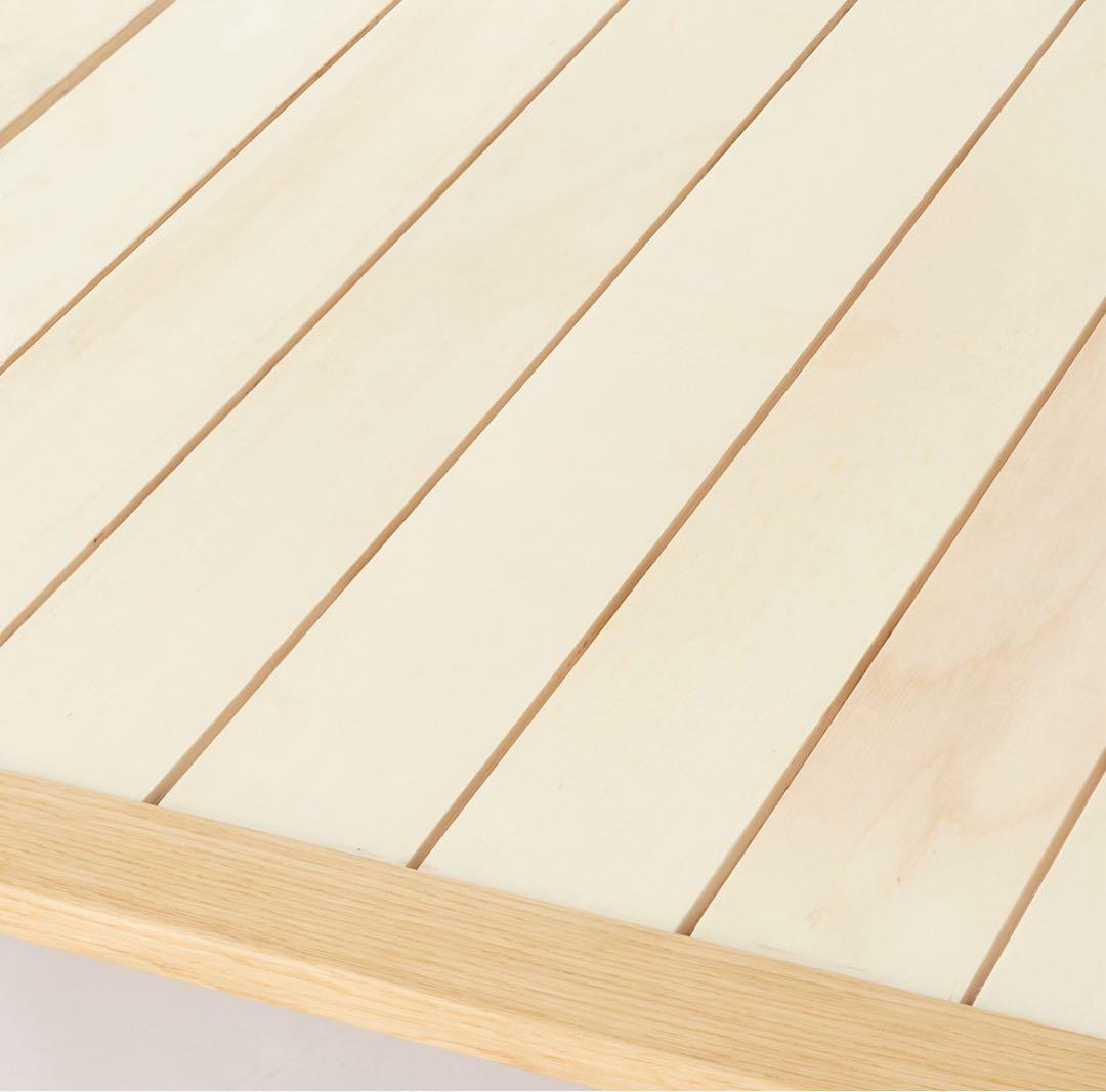 【送料込み】無印良品ナチュラル木製ダブルベッドフレーム