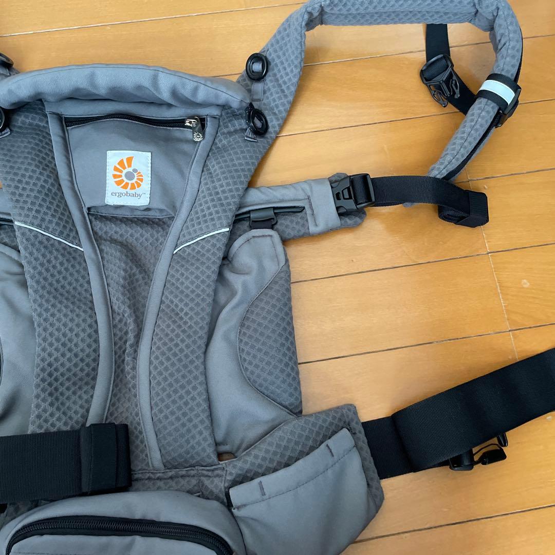 抱っこ紐 メッシュ グレー
