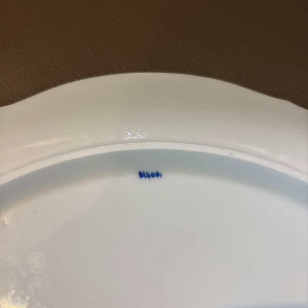 希少マイセン　ブルーオーキッド大皿31cm