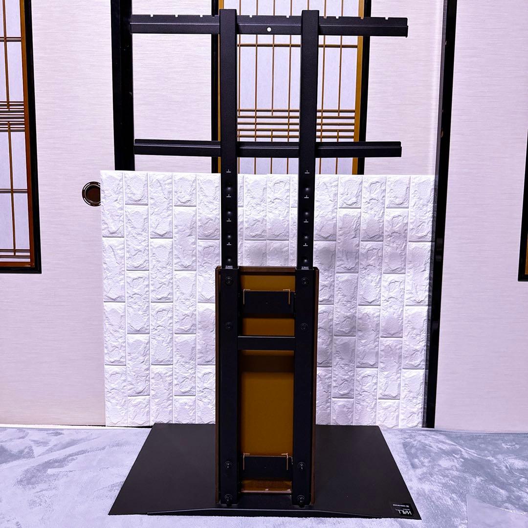 【極美品】WALL 壁寄せ テレビスタンド V3 ロータイプ ブラック ウッド