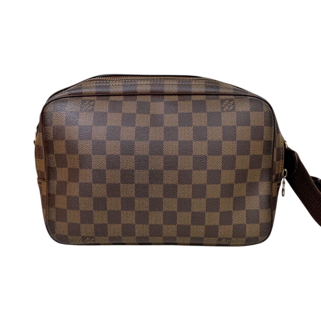 希少　ルイヴィトン　ダミエ　リポーターPM　ショルダーバッグ　ブラウン　4570