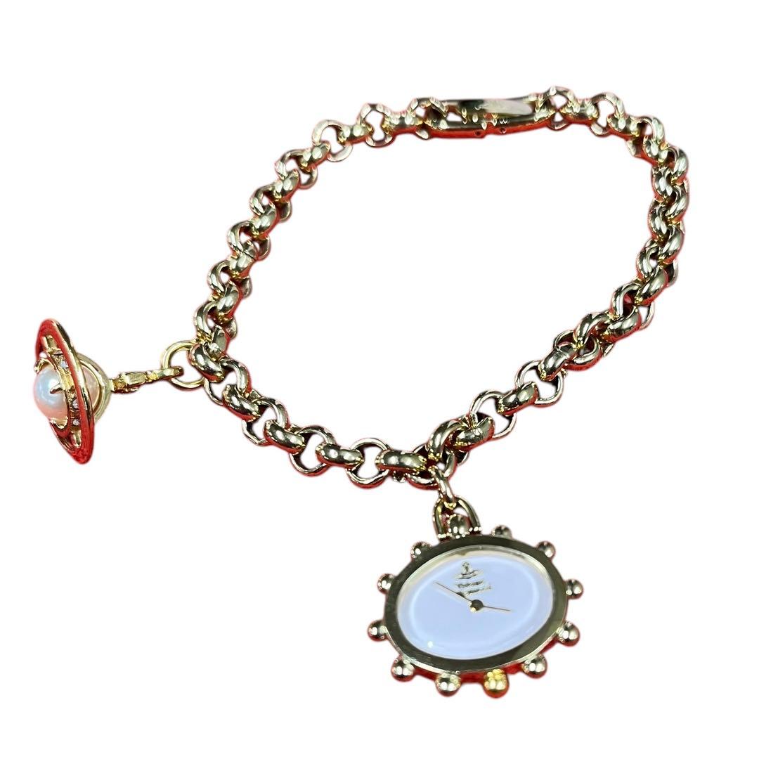 ヴィヴィアンウエストウッド ミルククラウン ブレスレットウォッチ 腕時計