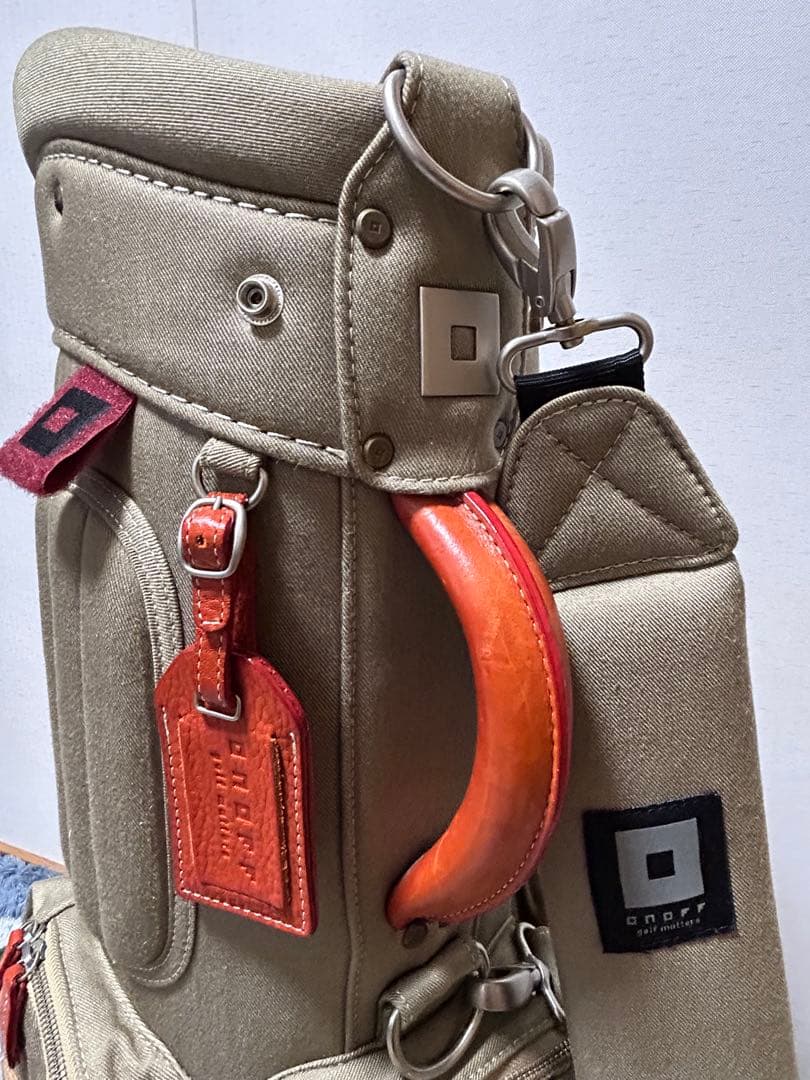 希少 オノフ ONOFF キャディーバッグ サンドベージュ