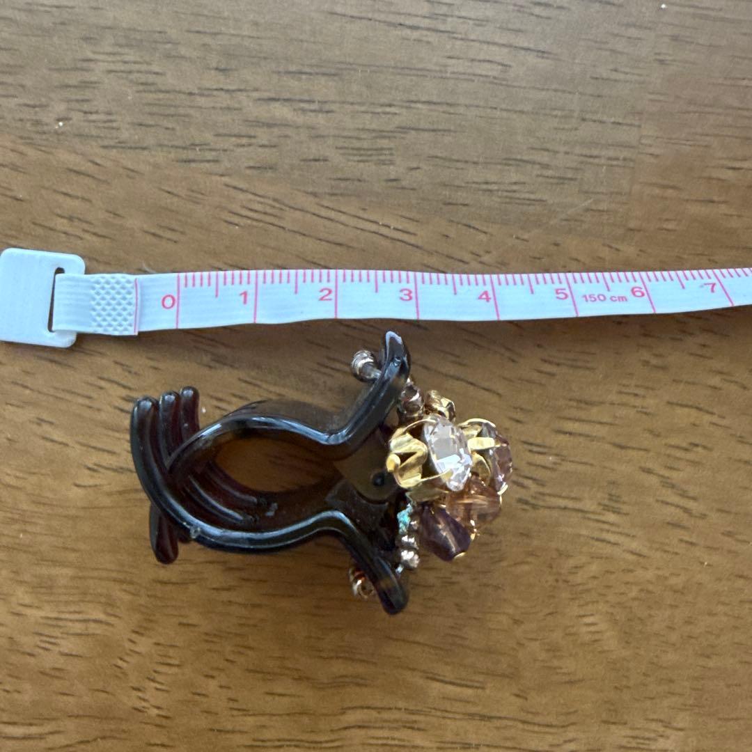 Reine Claudeレーヌクロード ヘアクリップ2個セット ビジュー＆パール