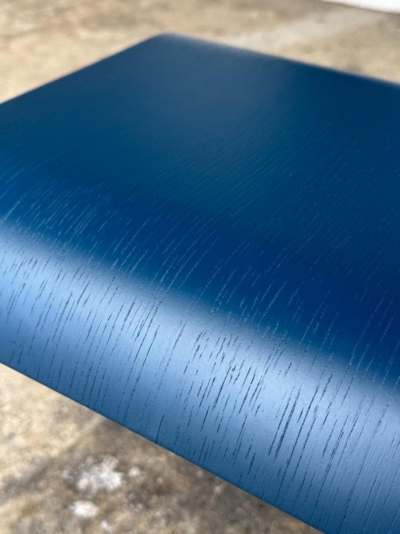 旭川家具 匠工芸 TAPEREDスツールB ロータイプ オーク 張座 ネイビー