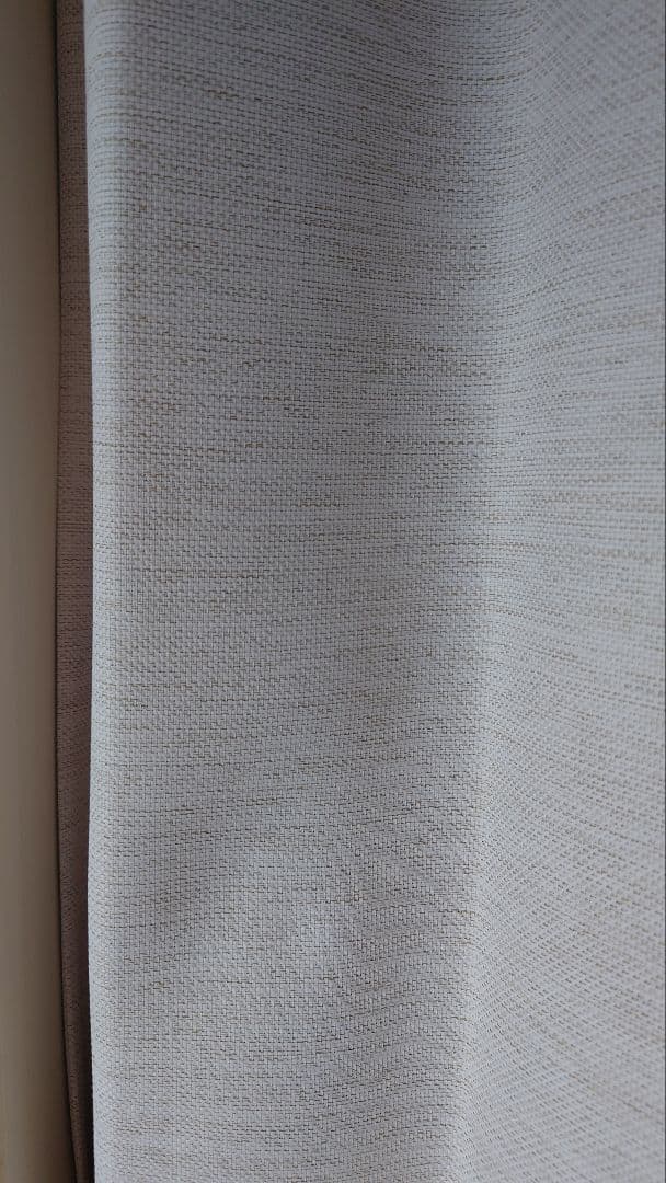 ニトリ　オーダー　裏地付遮光カーテン＋カーテンレール　幅約2.9m✕高240cm