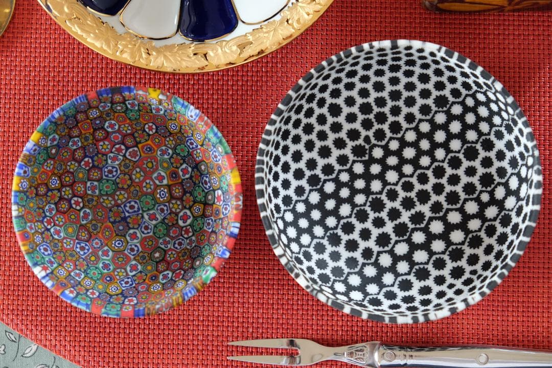 民藝ガラス 小鉢 プレート 皿 検索/舩木倭帆/黒木国昭/藤田喬平/ミルフィオリ