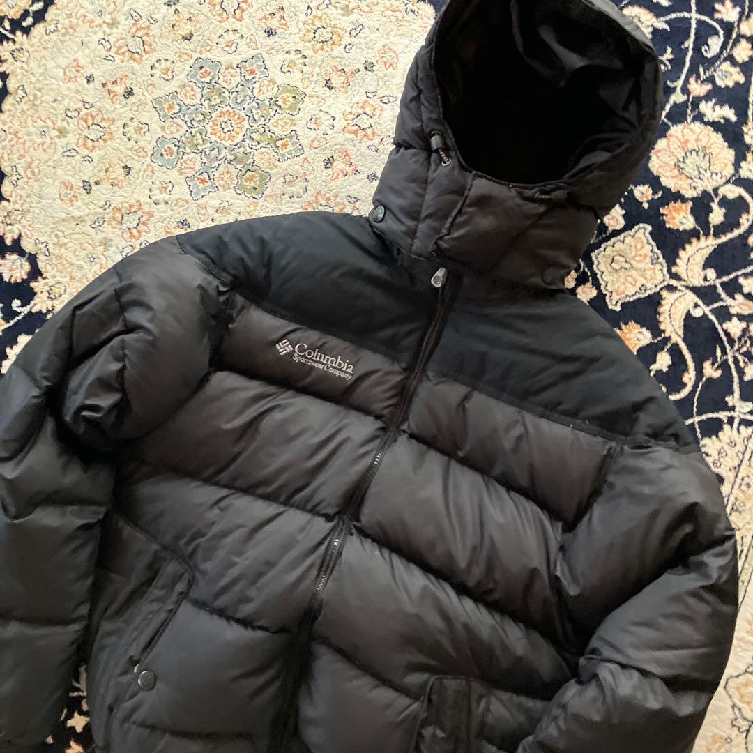 Columbia 00s puffer down jacket black 肉厚