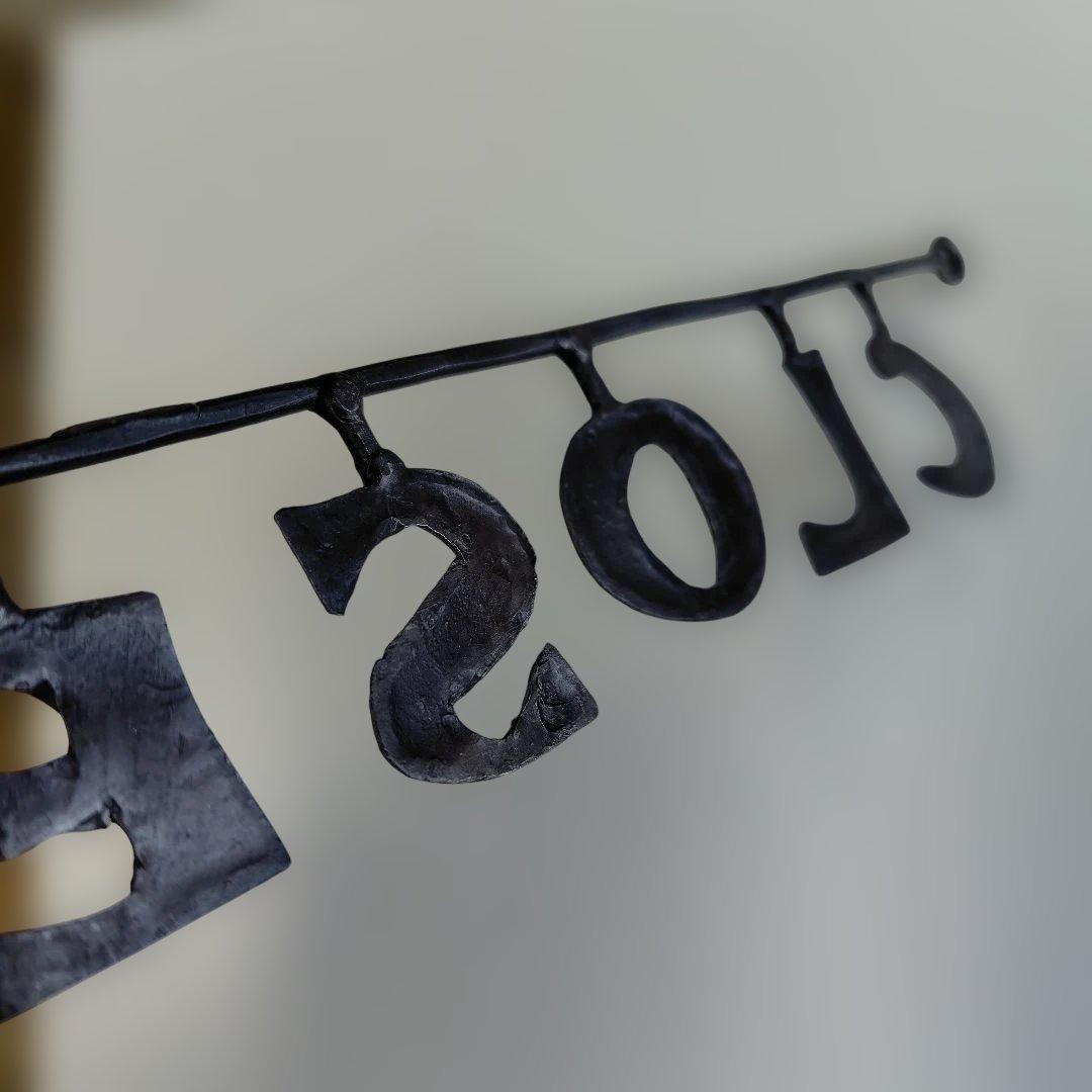 【ビンテージ風】OPEN CLOSE サインプレート 金属製 ブラック