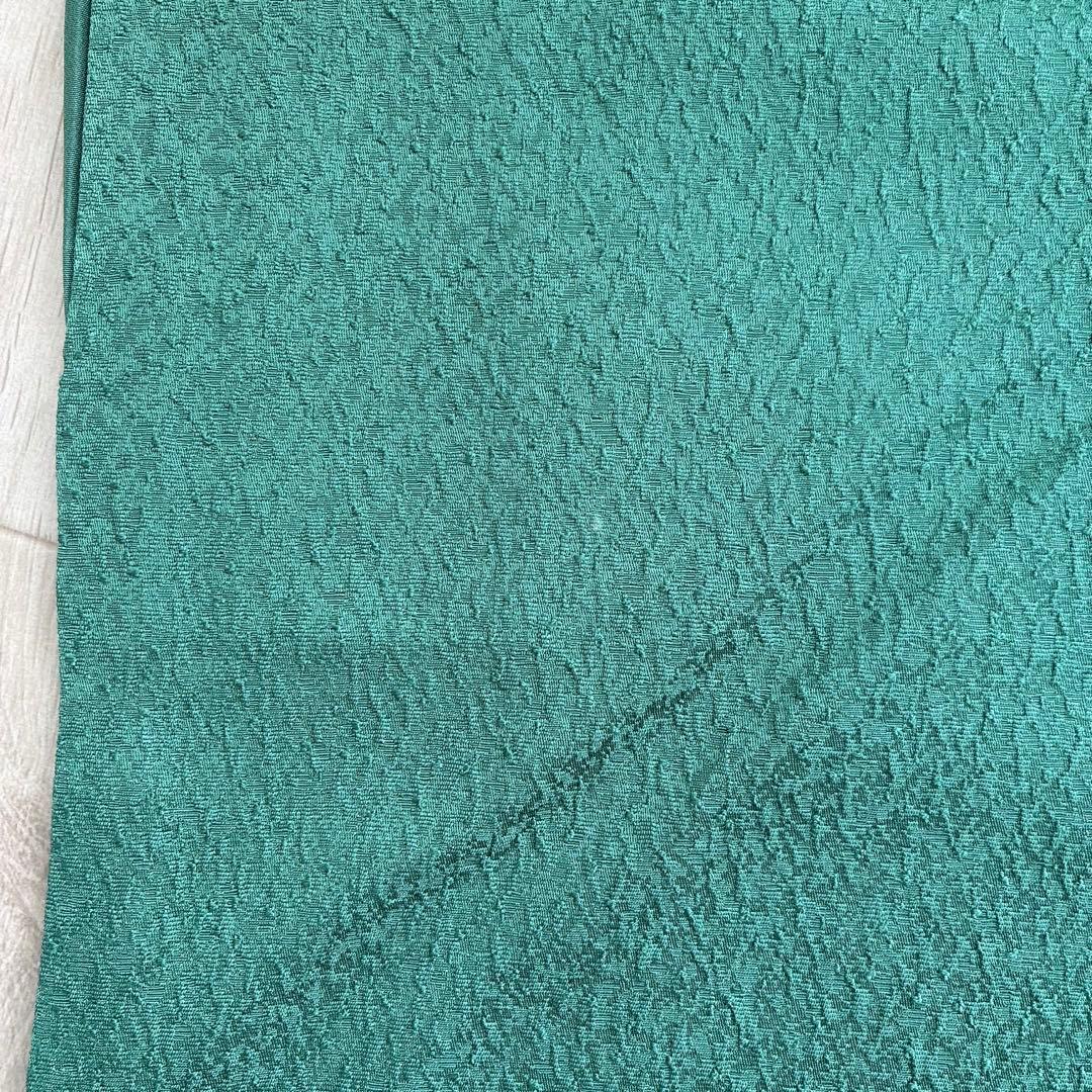 色無地　フルセット　着物　正絹　トールサイズ　緑　卒業式　入学式　N2