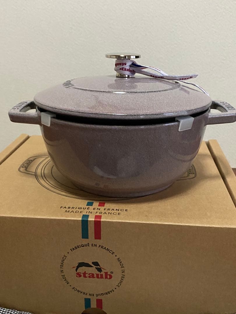 ストウブ鍋　ワナベM 18センチ　シフォンローズ