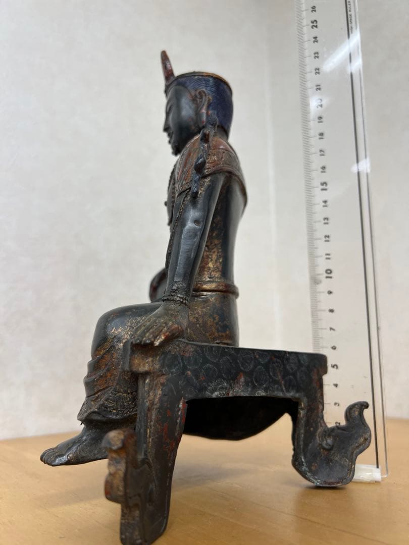 中国明朝青銅布達銅鎏金仏像　骨董古美術アンティーク　江戸仏像？！青磁コレクション