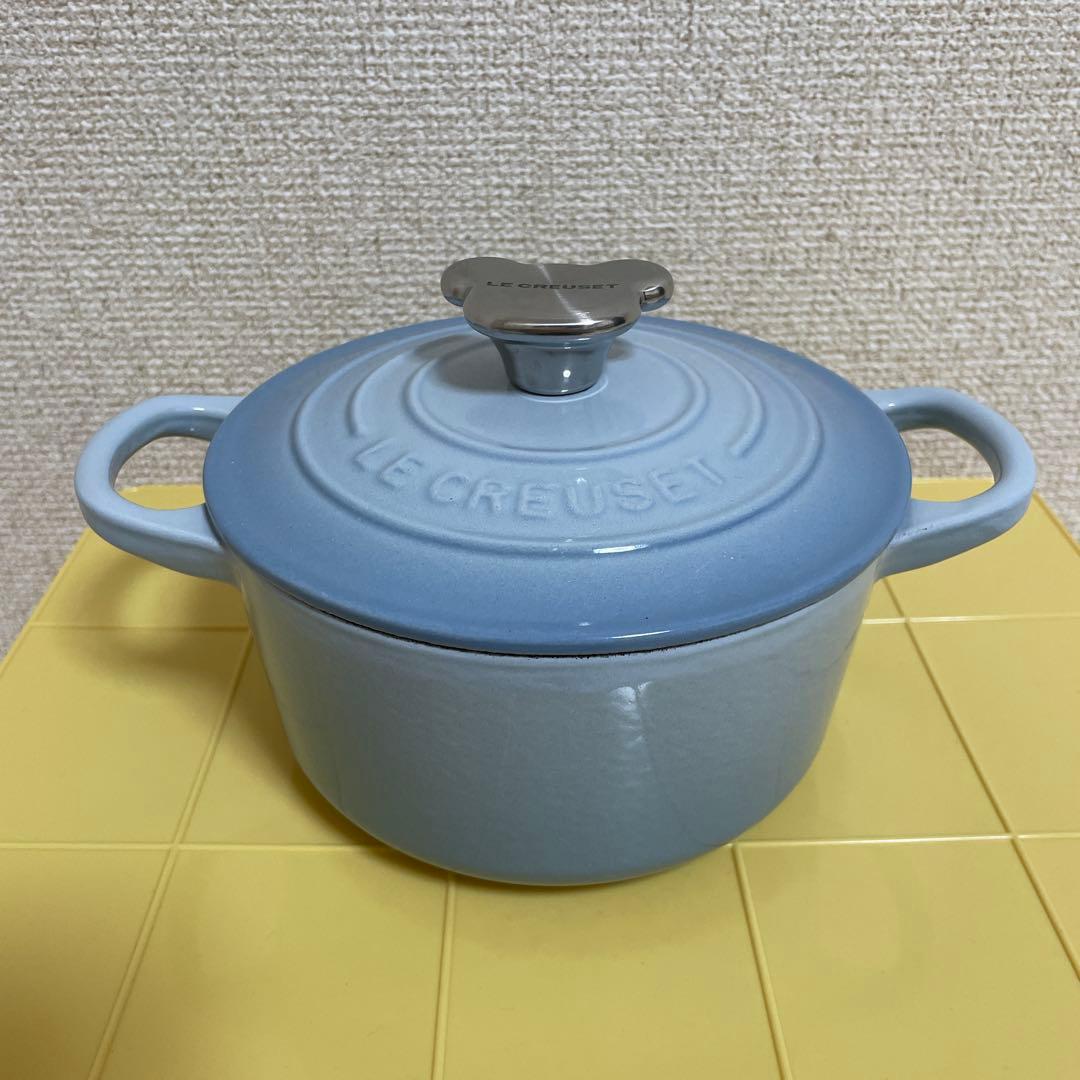 LE CREUSET　ココット ロンド コースタルブルー　14cm