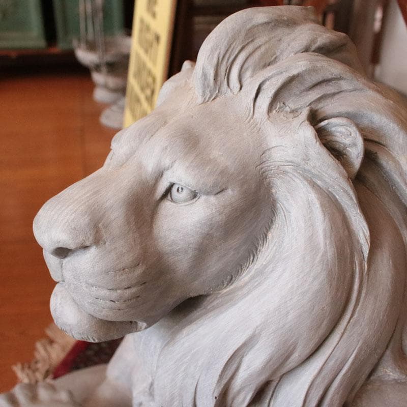 ライオン 彫刻オブジェ クラシックインテリア 143-160