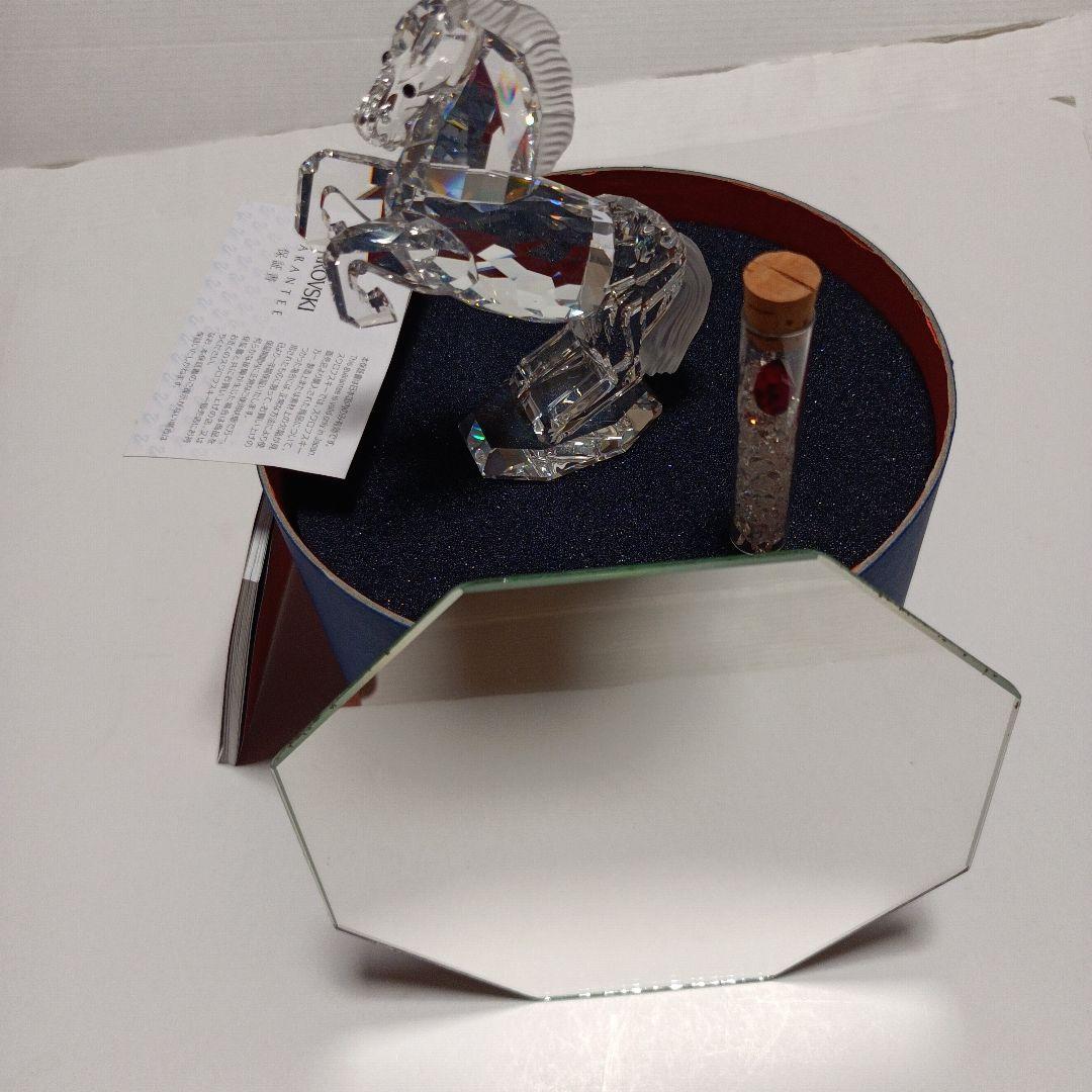 R8馬年に…スワロフスキー置物　ホースシルバー