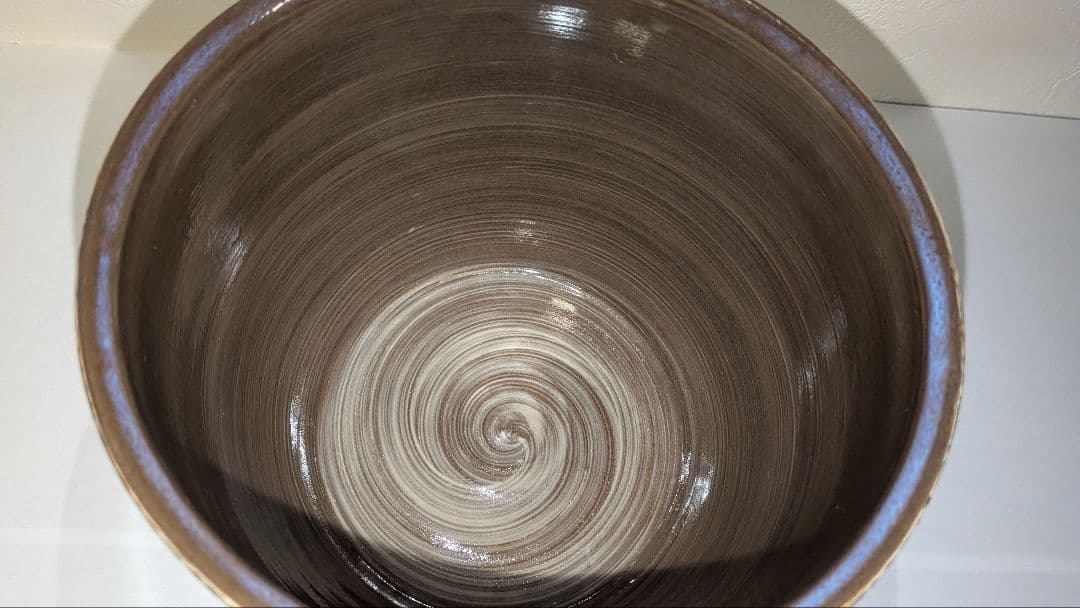 十三代『横石臥牛』刷毛目湖文水指　茶道具　現川焼　臥牛窯　共箱　長崎