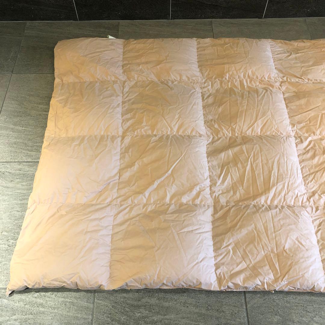 羽毛合い掛けふとん　日本製　綿100% フランス産ピレネーダウン　1.0 kg