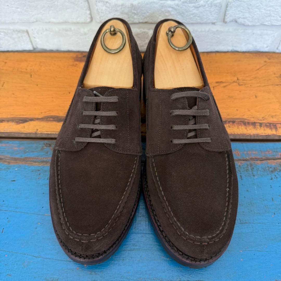 1度使用の極美品【Jalan Sriwijaya】4アイレット　スエードモカシン