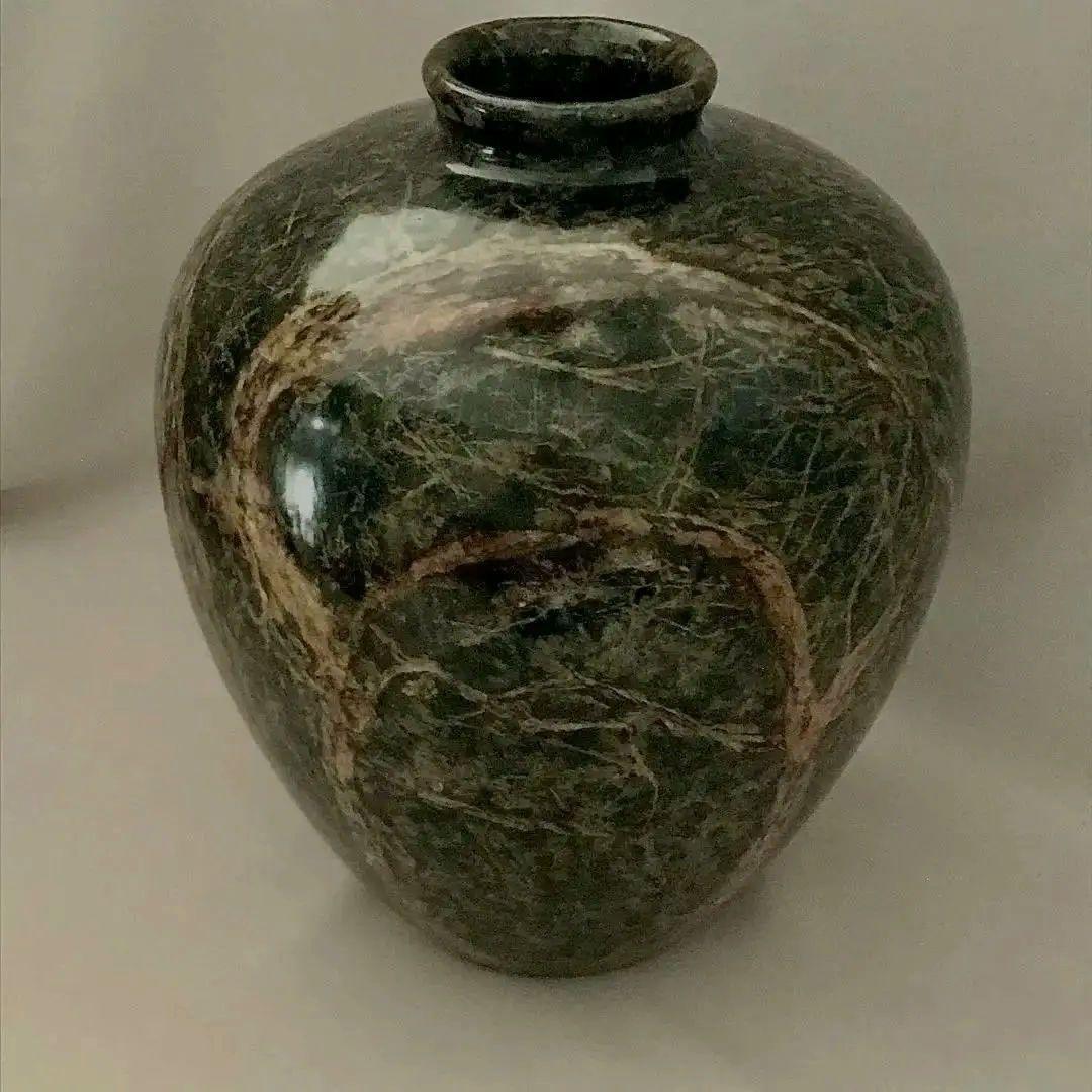 未使用 大理石調 テラゾ 壺 花瓶 フラワーベース インテリア 高級感