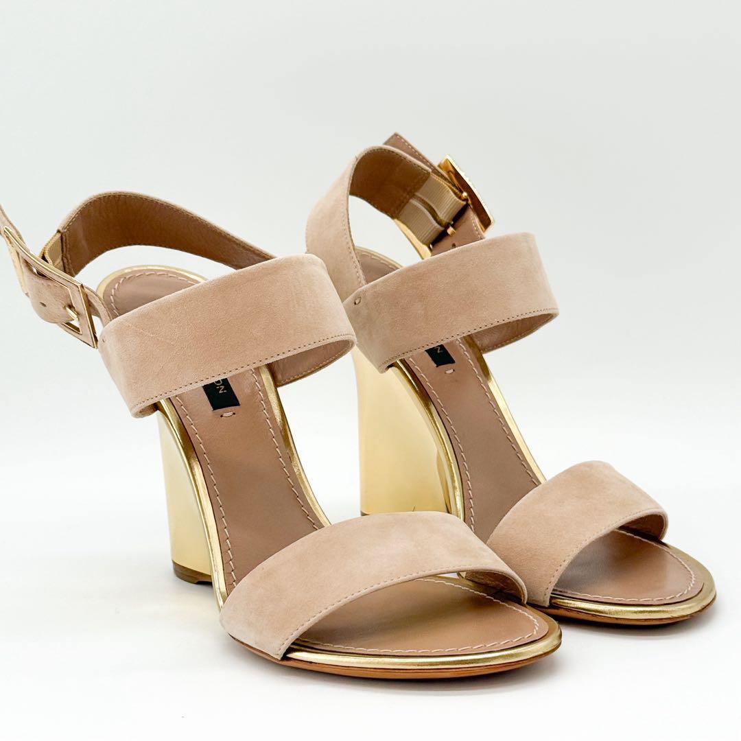 ♡美品♡ ルイヴィトン ウェッジソール スエード ストラップ ミュール