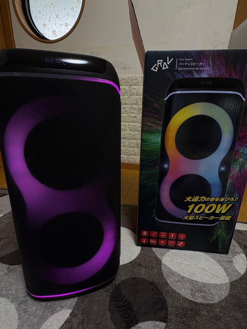 GRAV ワイヤレススピーカー 100W LEDライティング