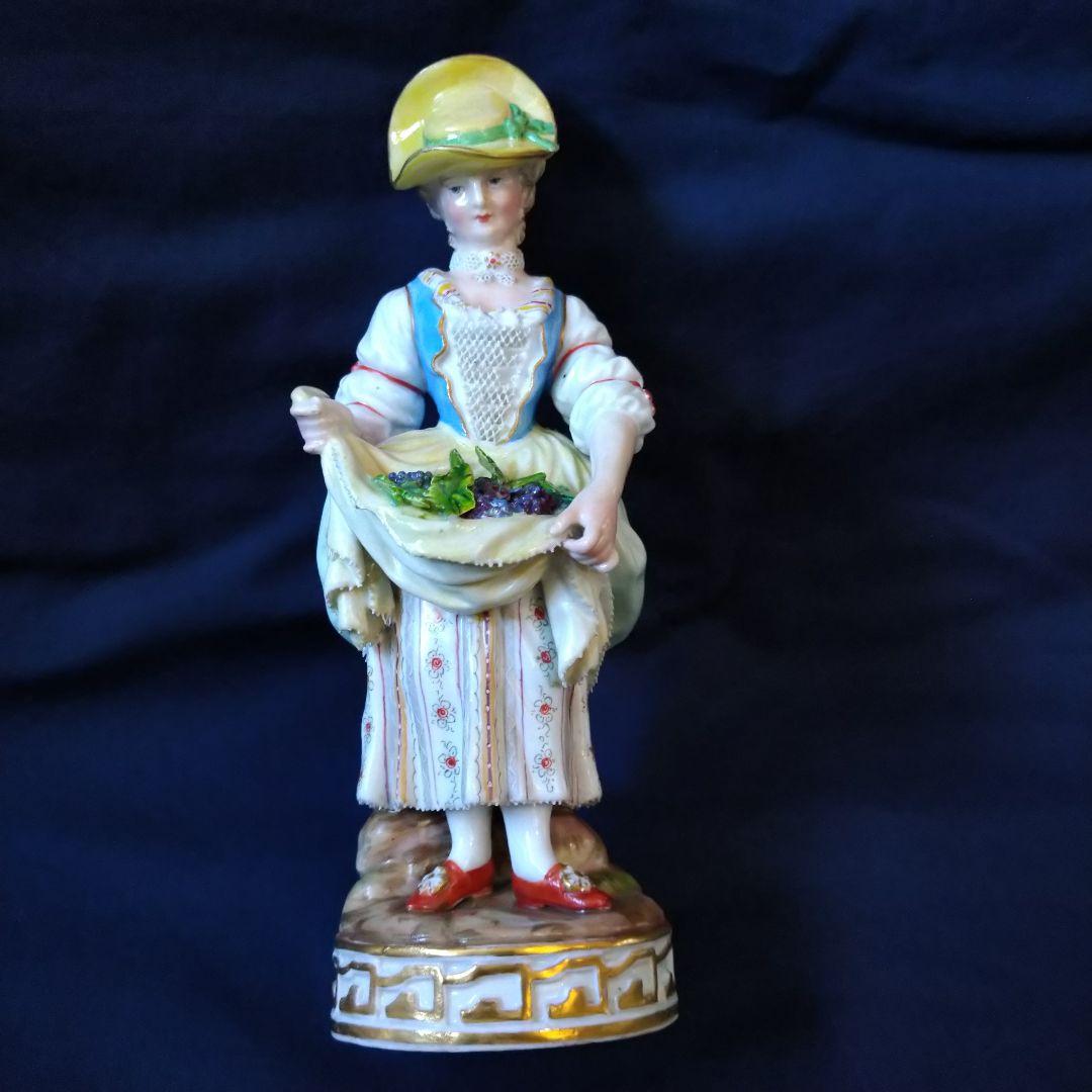 ✤1924年以前マイセン(Meissen)フィギュリン✤『葡萄の収穫』✤