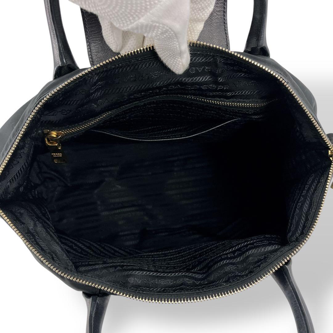美品　プラダ　2way ショルダーバッグ　三角ロゴ　ハンドバッグ　ナイロン　黒