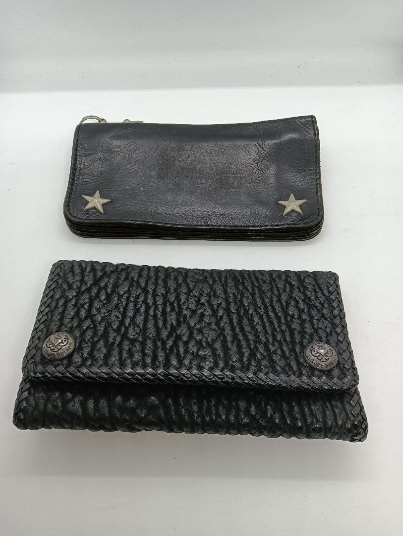 ガボールタイプ ウォレットチェーン 2本セット ウォレット2個付 シルバー925