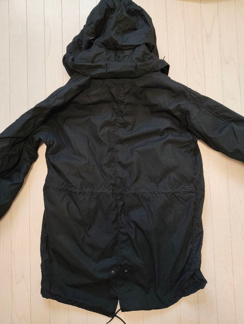 ジャケット・アウター anytee M-65 FISHTAIL PARKA SUPER BLACK