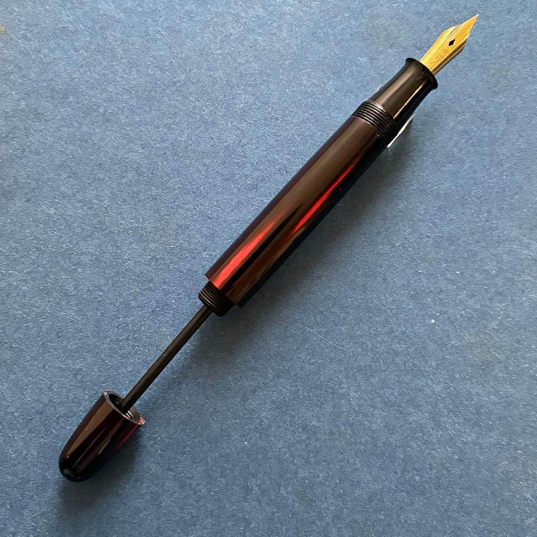 酒井栄助　兜木銀次郎　土田修一　手作り万年筆　変わり塗り