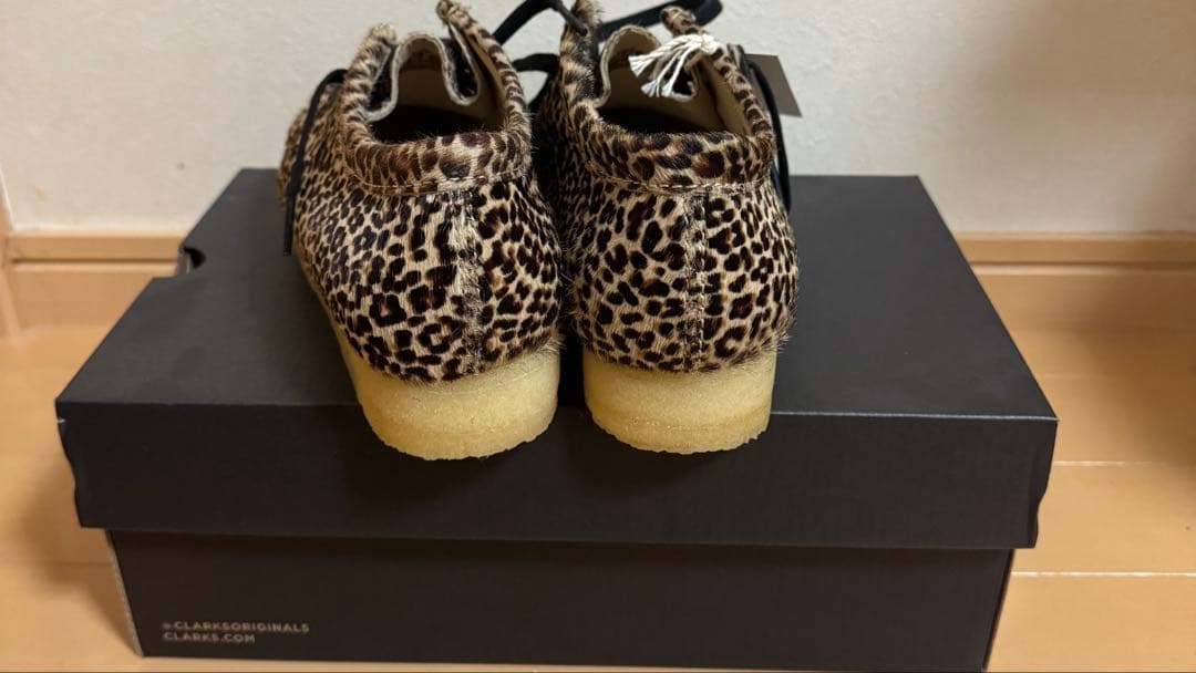 靴 CLARKS Wallabee Leopard UK6.5