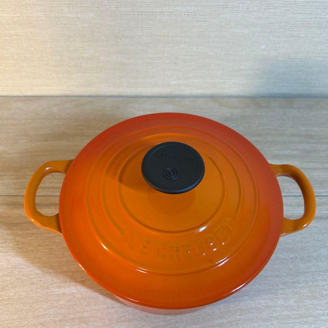 ルクルーゼ　ココットロンド　16cm オレンジ　両手鍋　鍋