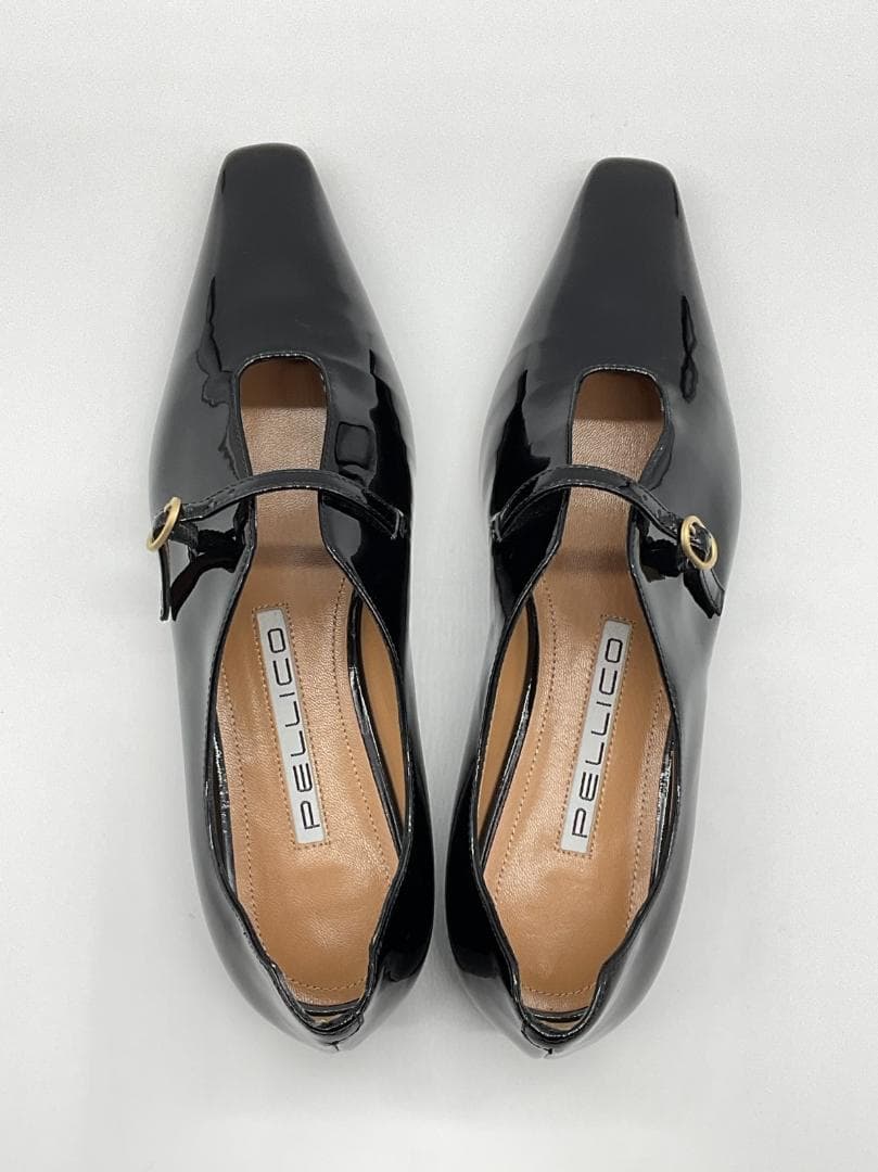 ラスト 新品 PELLICO FLAT パテントシューズ 25 定価71500円