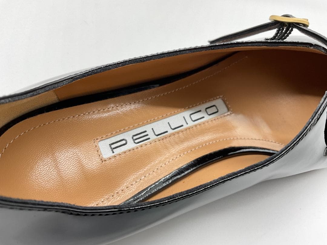 ラスト 新品 PELLICO FLAT パテントシューズ 25 定価71500円